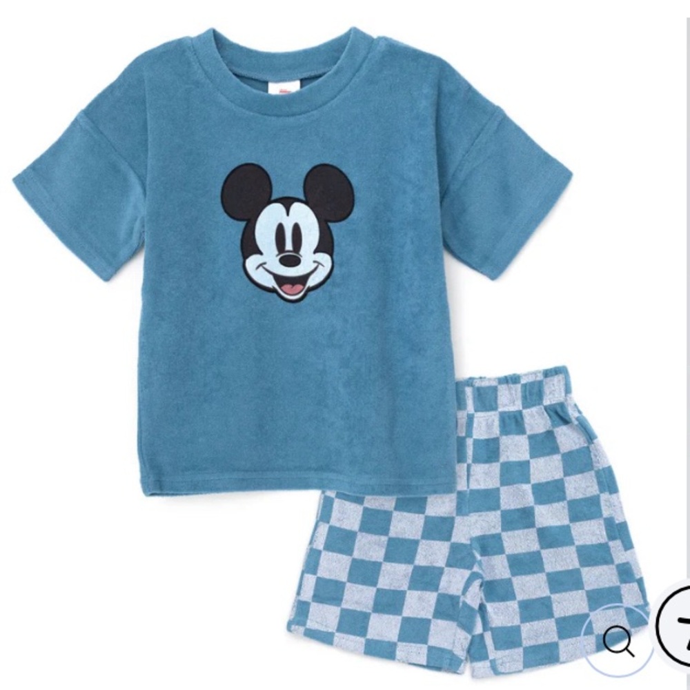 Mickey Mouse Little Boys Size 6 Disney Matching Set. NWT